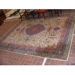 A Middle Eastern carpet with floral design - 273cm