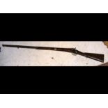 A Belgian musket No.1073 - length 132cm