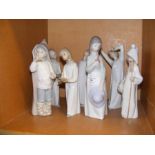 A selection of Lladro and other figures