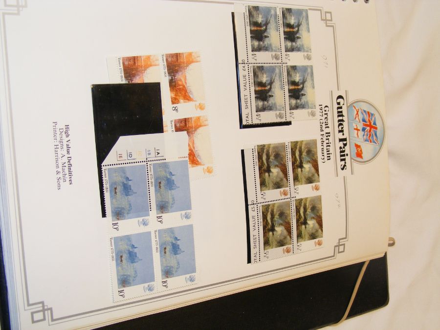 Various GB stamps, including one album of 'Gutter - Image 34 of 45