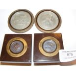 Four WWI Commemorative medallions by Spink & Son