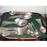 A quantity of silver beaded edge flatware - Walker & Hall,