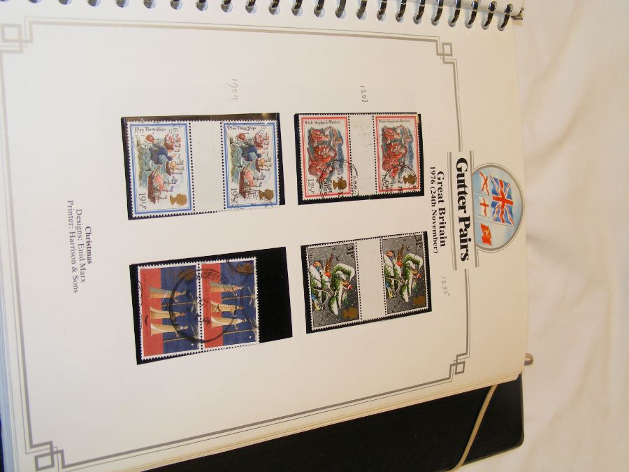 Various GB stamps, including one album of 'Gutter - Image 32 of 45