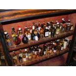 A collection of whiskey miniatures