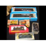 A boxed Hornby locomotive together with Airfix and