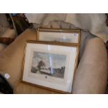 An assortment of antique engravings and pictures,