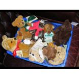 A selection of collectable teddy bears including D