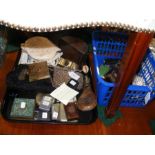 Assorted collectables, including chain mail purse,