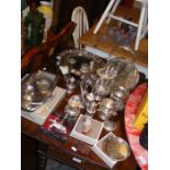 Assorted silver plate