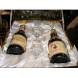 A boxed set of Hungarian Tokaj dessert wine - 1972 and 1