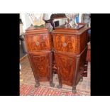 A pair of impressive Regency pedestals, one with c