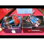 A boxed Penn Multiplier Fishing Reel, together wit