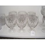 A set of six Waterford Crystal brandy balloons