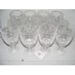 Twelve Waterford Crystal goblets