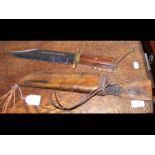 A John Nowill & Sons Ltd. bowie knife and sheath