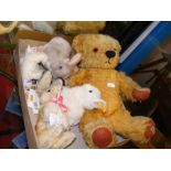 A collectable old Merrythought Bear, together with