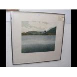 A Limited Edition print of Highland lake scene - W