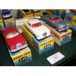 Three boxed Corgi Mercedes cars, one 220SE Coupe N