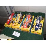 Four boxed Corgi racing cars - Ferrari No. 154, Co