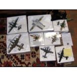 A quantity of Atlas Editions model fighter planes
