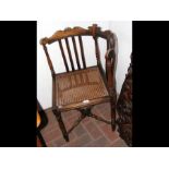 An antique corner chair