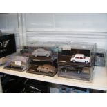A selection of die cast model vehicles, including