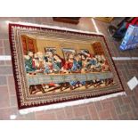 A good quality Ghum silk rug form the 1950's with