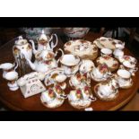 A large selection of Royal Albert Old Country Rose