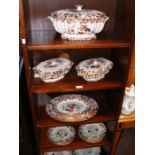 A small collection of Copeland floral decorated di