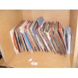 A box of 45 rpm records - 1960's and later