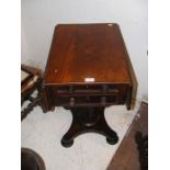 A Victorian mahogany work table