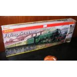 A boxed Hornby Flying Scotsman trainset