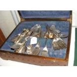 A selection of silver cutlery