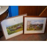 Two Limited Edition prints of steam railway scenes