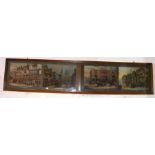 A John Dewar & Sons distillers oak framed advertis