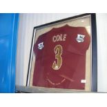 An Arsenal FC football shirt - Cole 3 - signed - f