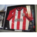 A Southampton FC football shirt - signed by Beatti