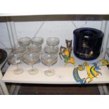 A medley of Babycham advertising items, including