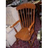 An oak country chair