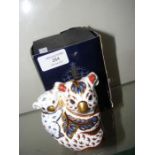 A Royal Crown Derby Koala and baby paperweight wit