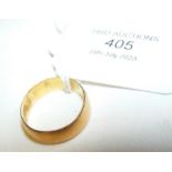 A 22ct gold wedding band