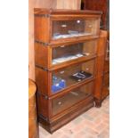 A four section Globe Wernicke bookcase