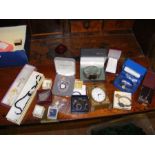 A selection of costume jewellery, wrist watches