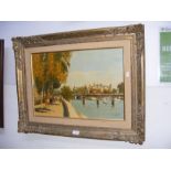 GERARD PASSET - an impressionist oil on canvas of