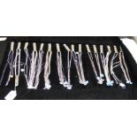 A large selection of silver necklaces