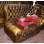 The matching two seater Chesterfield settee