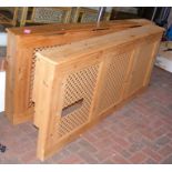 A pine radiator cover - length 185cm