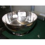 A 12.5cm diameter silver bowl