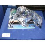 A Swarovski crystal Siku Polar Bear - with Certifi
