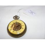 A Jaeger-LeCoultre pocket watch with visible movem